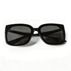 KUKILILO Trendy High-Gloss Acetate Sunglasses with CR39 Lenses - All-Day Comfort & UV Shield