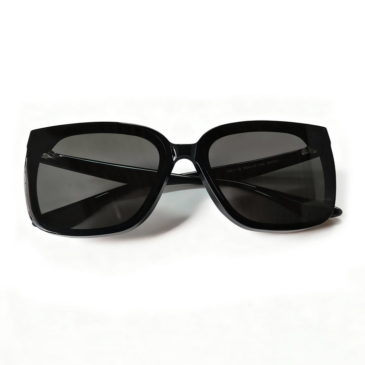 kukililo Trendy High-Gloss Acetate Sunglasses with CR39 Lenses - All-Day Comfort & UV Shield