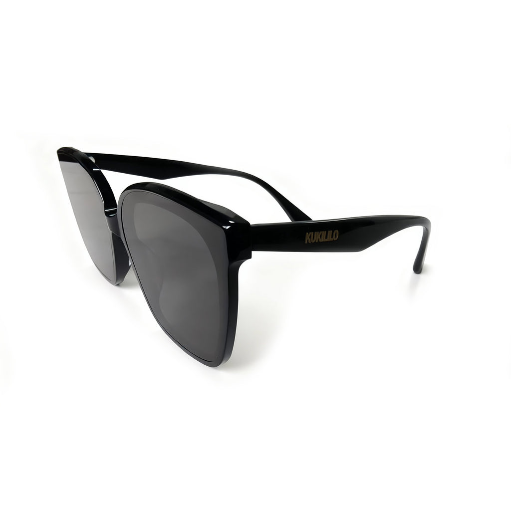 KUKILILO Trendy High-Gloss Acetate Sunglasses with CR39 Lenses - All-Day Comfort & UV Shield