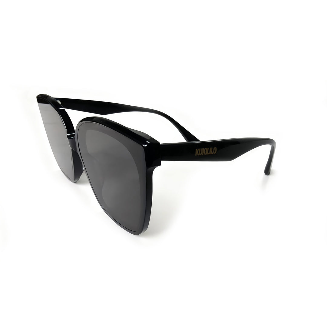 kukililo Trendy High-Gloss Acetate Sunglasses with CR39 Lenses - All-Day Comfort & UV Shield