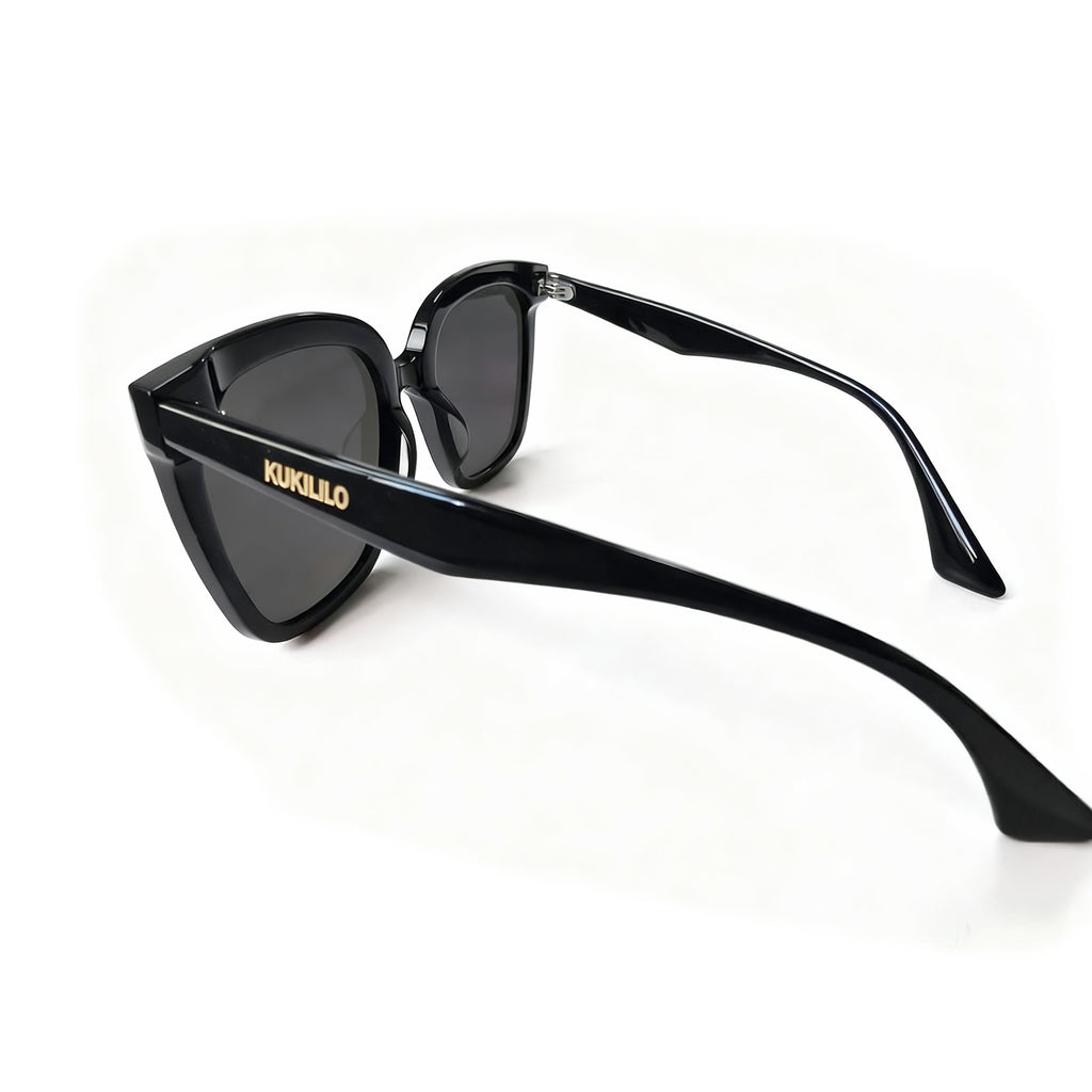 KUKILILO Trendy High-Gloss Acetate Sunglasses with CR39 Lenses - All-Day Comfort & UV Shield