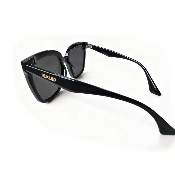 kukililo Trendy High-Gloss Acetate Sunglasses with CR39 Lenses - All-Day Comfort & UV Shield