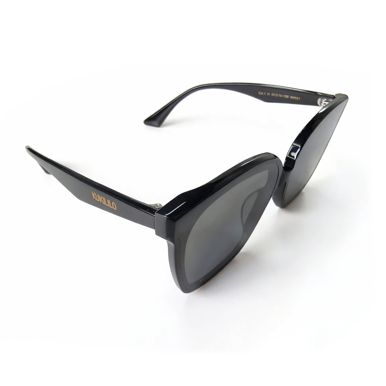 KUKILILO Trendy High-Gloss Acetate Sunglasses with CR39 Lenses - All-Day Comfort & UV Shield