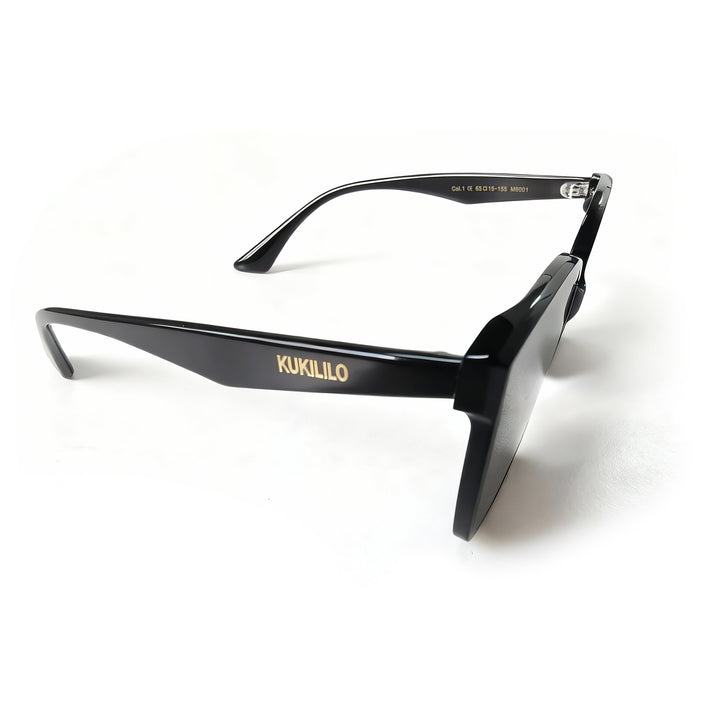 kukililo Trendy High-Gloss Acetate Sunglasses with CR39 Lenses - All-Day Comfort & UV Shield